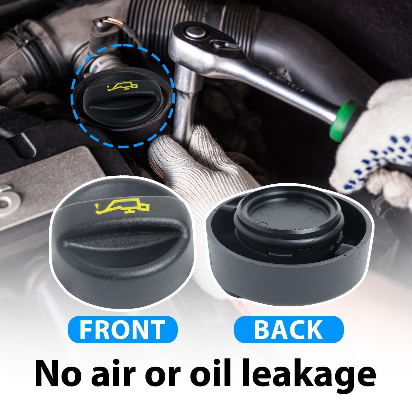 Engine Oil Filler Cap, Applicable à C2 C3 C4 207