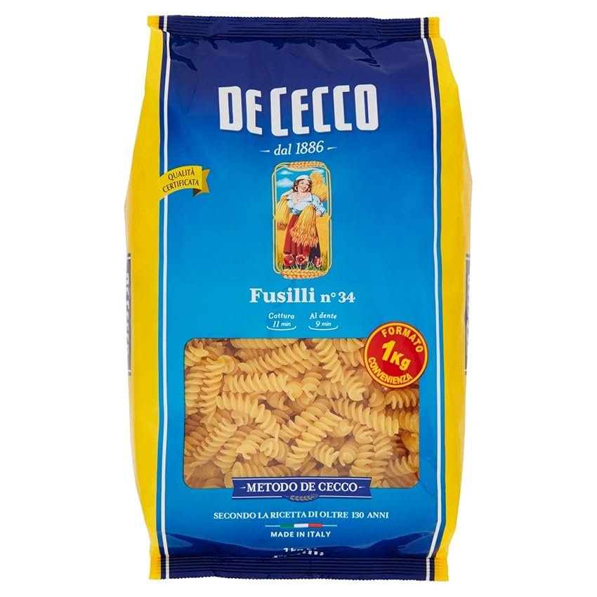 Immagine del prodotto De Cecco-034 Fusilli Gr.1000
