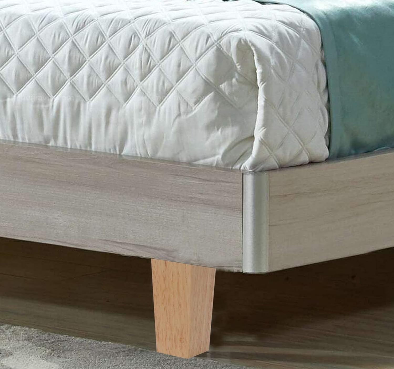 Wooden Furniture Legs Feet,Square Replacement Leg, 4 Solid Wood Furniture Legs, Sofa Support Legs, Wooden Cabinet Legs, Replacement Furniture Leg, for All Kinds of Furniture, Strai