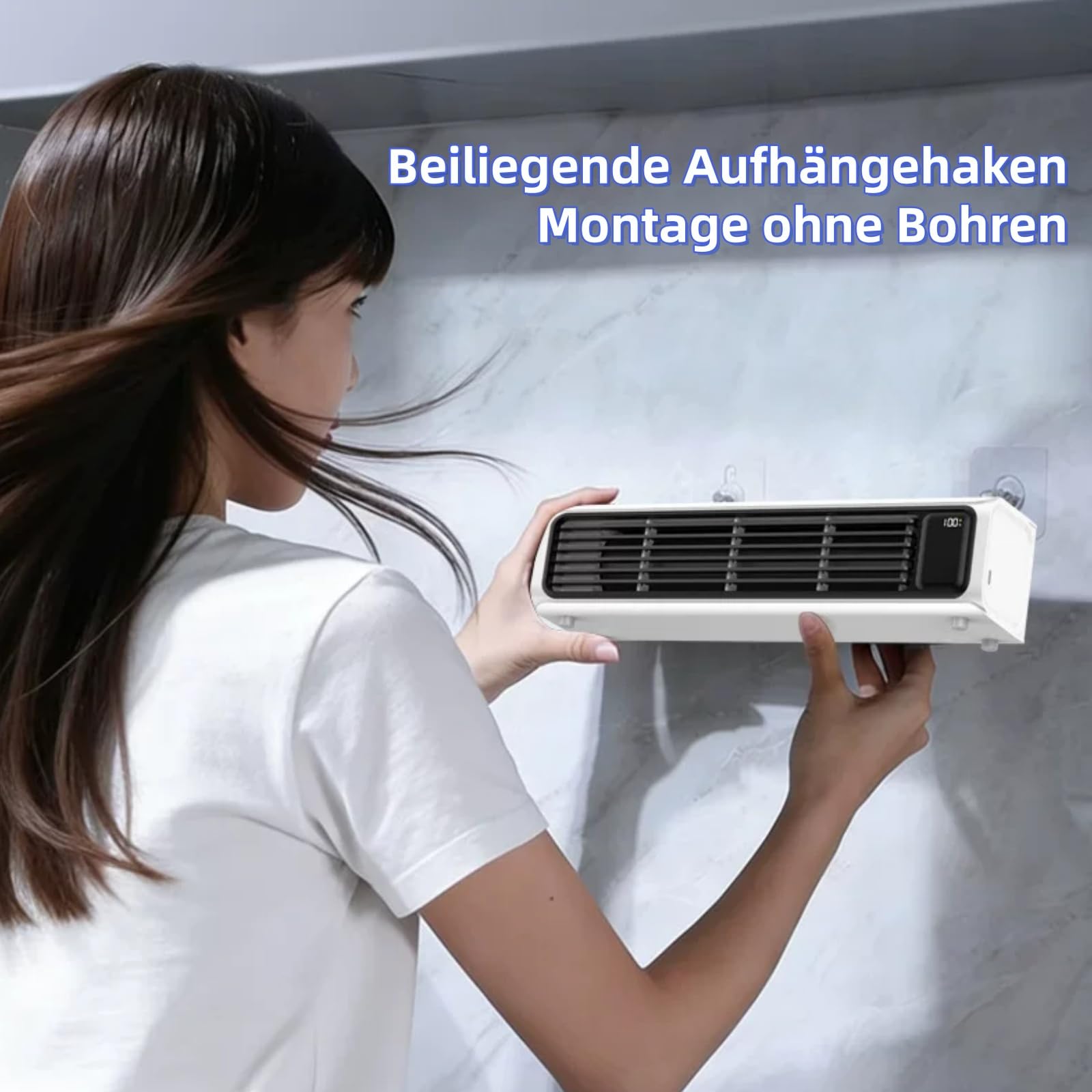 AirZuma Klimaanlage Original,mit der CoolCore Technologie,Mobiler Verdunstungsluftkühler,Blattloser Leiser Ventilator,Energiesparend,3 Kühlstufen für Zuhause,Büro und Unterwegs