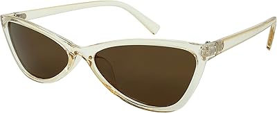Edge I-Wear Plastic Fashion Women Sunglasses Cateye w/Flat Color Lens 34169-FLSD-5(CLY.sd2)
