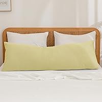 Vista 43 de BESTOUCH Funda de almohada 100% algodón lavado para cabello y piel, tacto de lino, suave, cómoda, transpirable, juego de 2 fundas de almohada