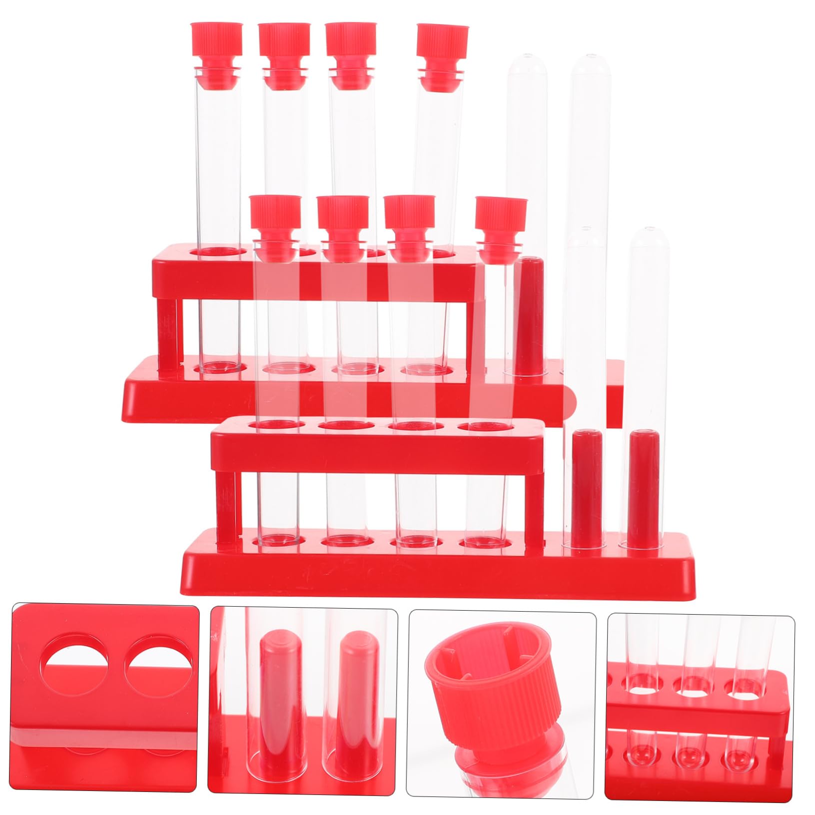 2 Supports à Tubes à Essai – Rack Laboratoire 12 Trous PMMA