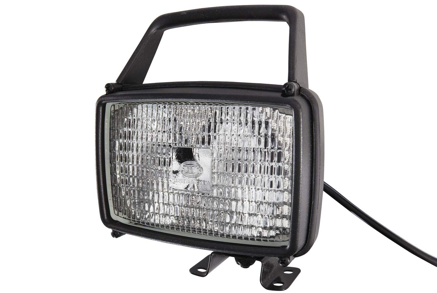 HELLA 1GA 006 991-031 Halogen-Worklight - Double-Beam - 24/12V - mounting/Screw Connection - Four-point mounting - Surface Lighting - Cable: 250mm - Plug: open cable ends
