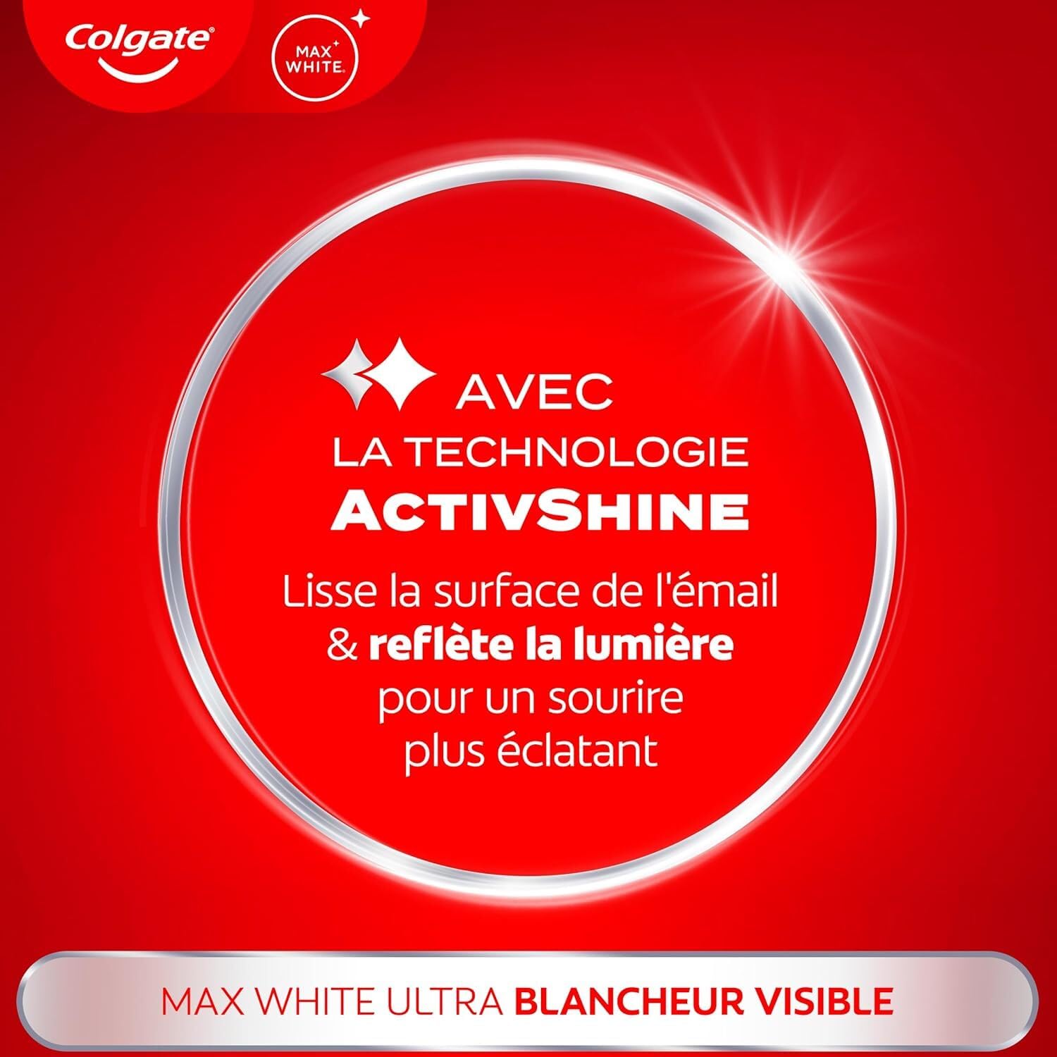 Colgate® MaxWhite Ultra Blancheur - Dentifricio 4 x 75 ml |Duo Spazzolino da denti | Dentifricio Bianchezza Visibile- Elimina in 3 giorni le macchie - Azione profonda - Tecnologia ActivShine