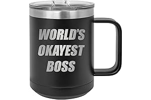Rogue River Tactical Sarcastic Funny Heavy Duty Stainless Steel Black Coffee Mug...