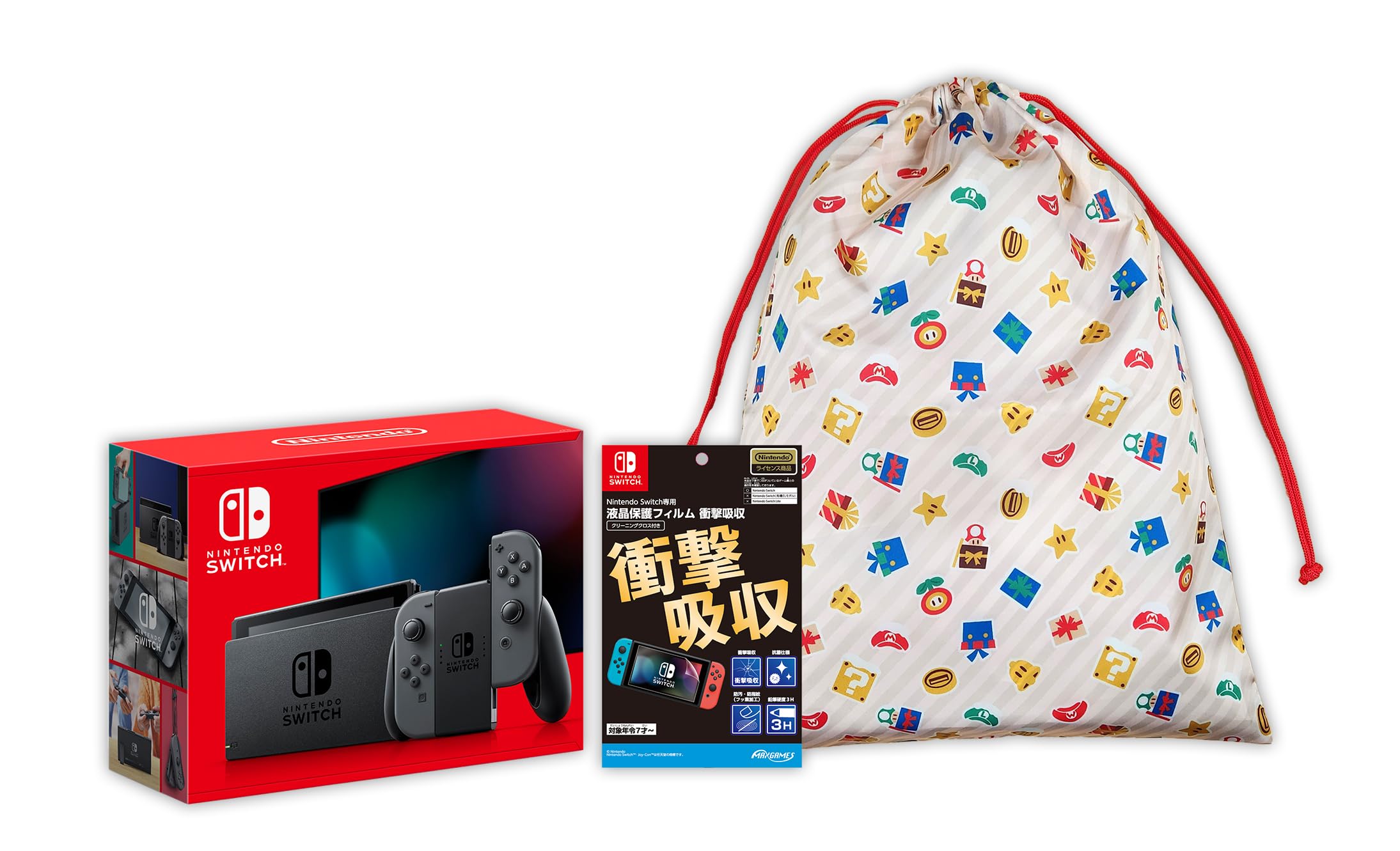 Amazon.co.jp: 【大判サイズホリデーギフト巾着付き】Nintendo Switch 