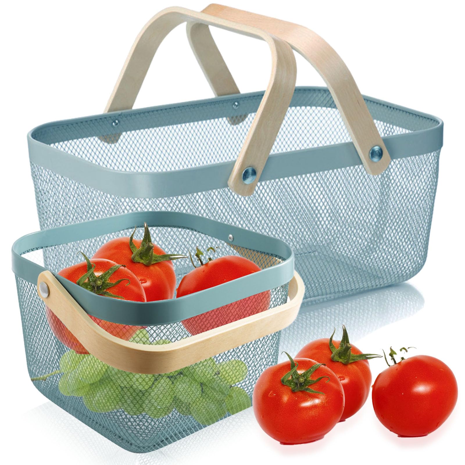 Cheardia 2-Pack Metal Mesh Harvest Basket