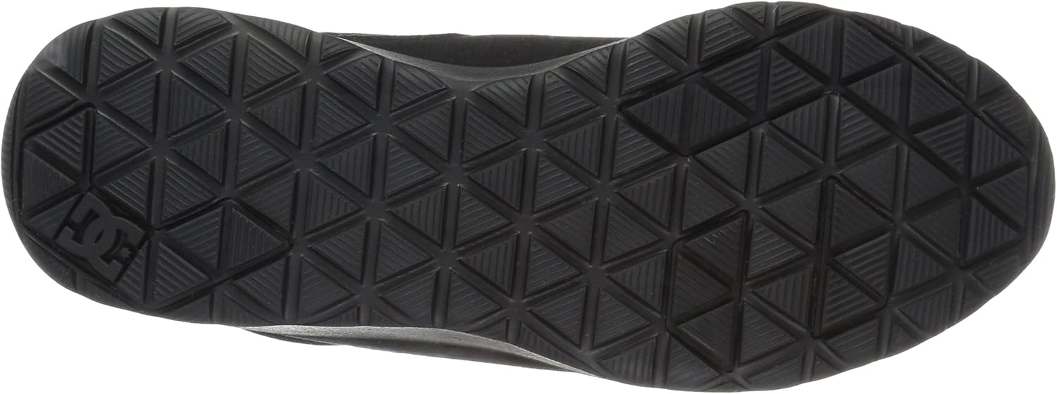 DC Men's Heathrow Casual Skate Shoe 4 Black/Black/Black