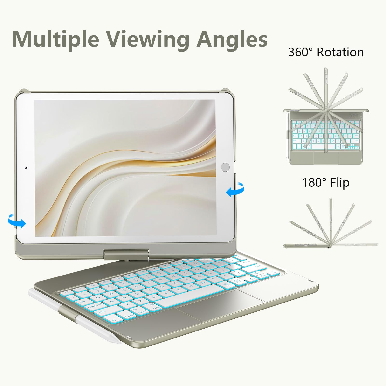 Amazon.co.jp: KBCASE タッチパッドキーボードケース iPad 第9世代/第8