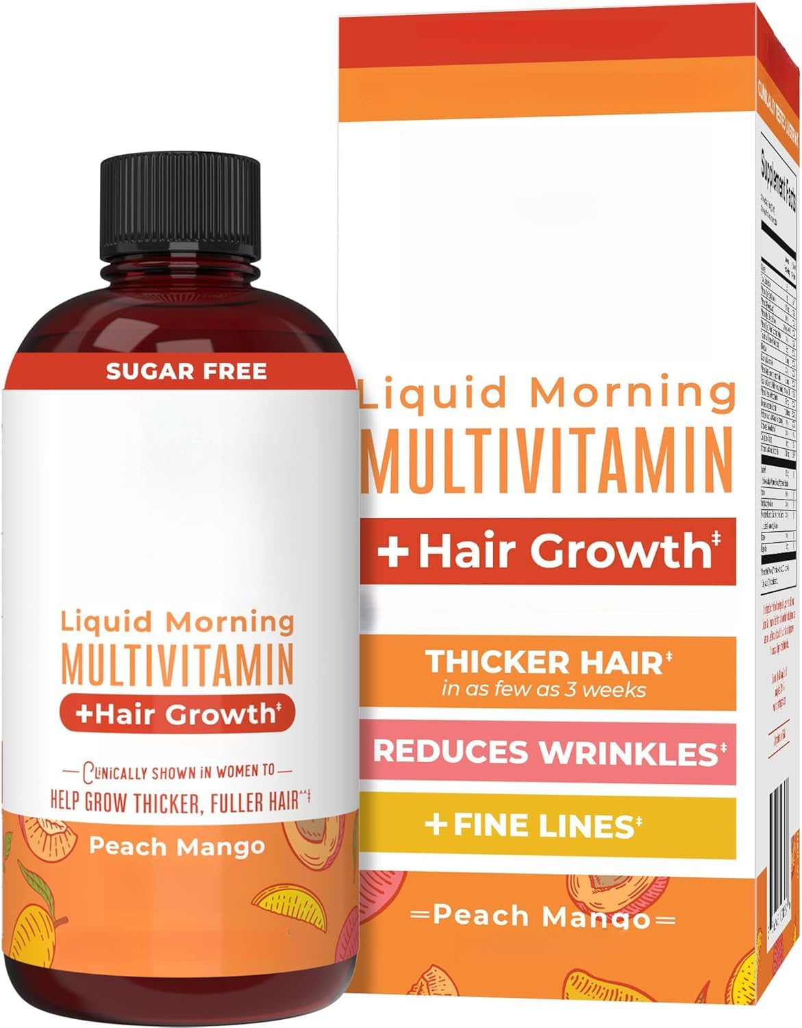 Multivitaminas líquidas para el crecimiento del cabello y la piel. 1PCS | Puede agregar cabello más grueso para mujeres y hombres.