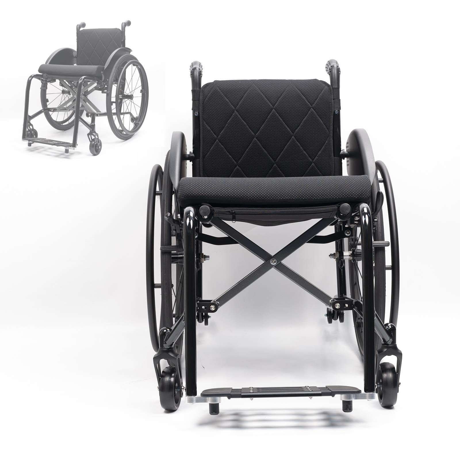 Sedia A Rotelle Sportiva Leggera Pieghevole