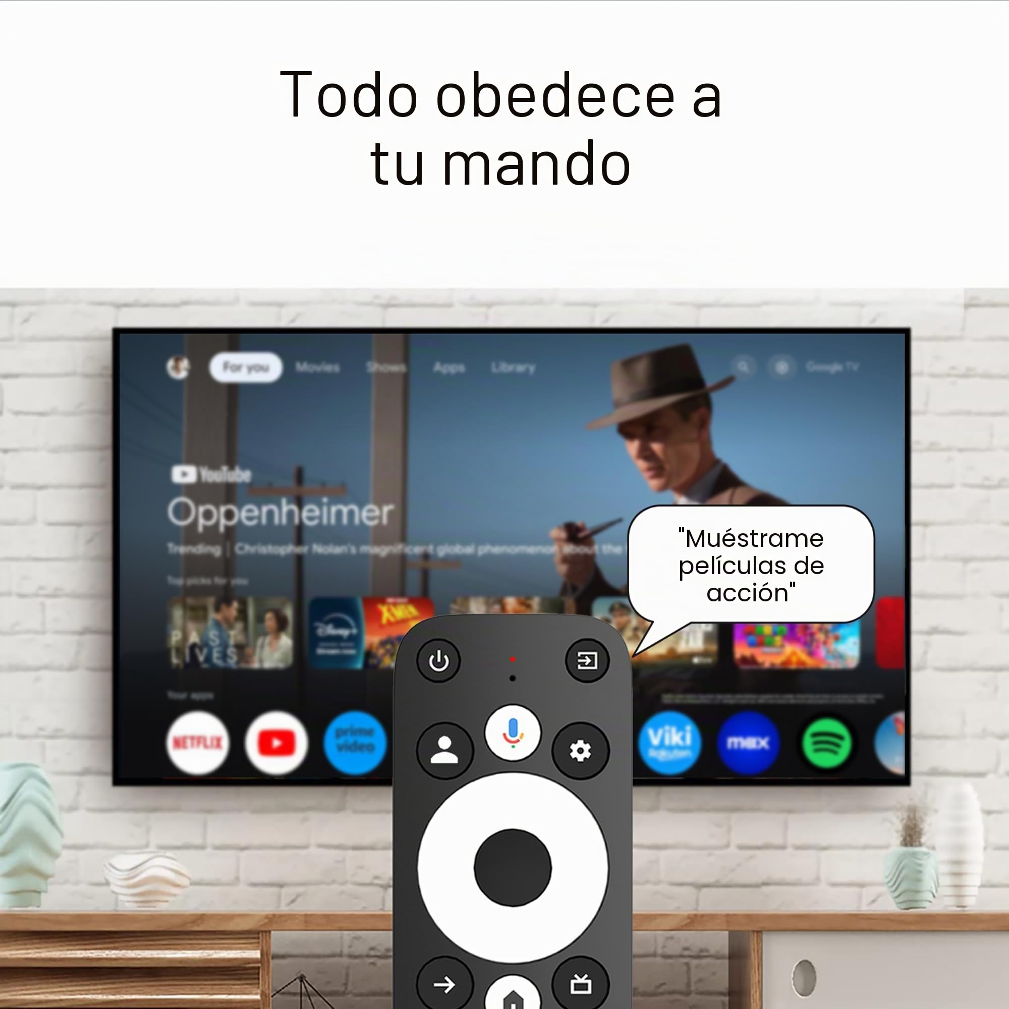TV Box Android GD2 4K HDR con Google TV Oficial - Reproductor Multimedia Streaming Smart, 32GB Memoria, LAN, 2X USB, Wi-Fi - Soporta Netflix, Prime Video, DAZN, Disney+
