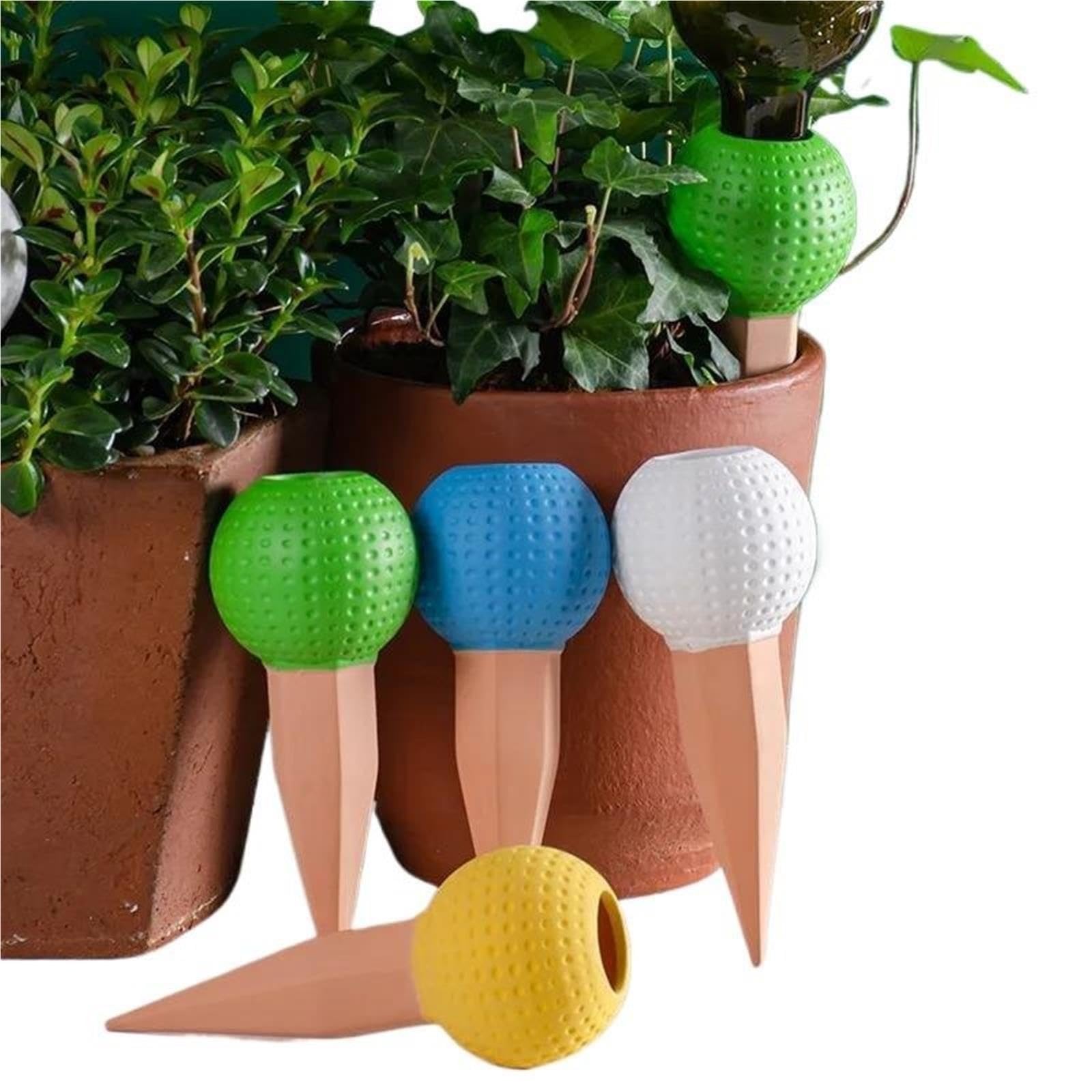 Cônes pour arrosage Dispositifs d'arrosage for plantes en terre cuite, globes de Golf, piquets, jardinière(4 Piece)