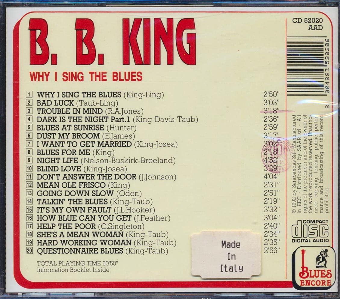 Why I Sing the Blues