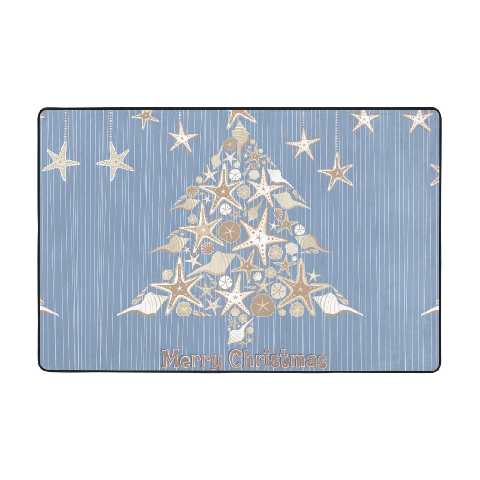 Tapis d'intérieur doux Seashell pour salon et chambre moderne en taille 183x122 cm