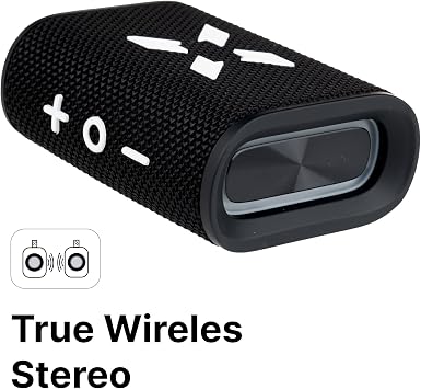 Xenon Smart Bluetooth Kablosuz Su Geçirmez IPX7 RGB TWS Stereo Hoparlör (Siyah-Beyaz) X6703