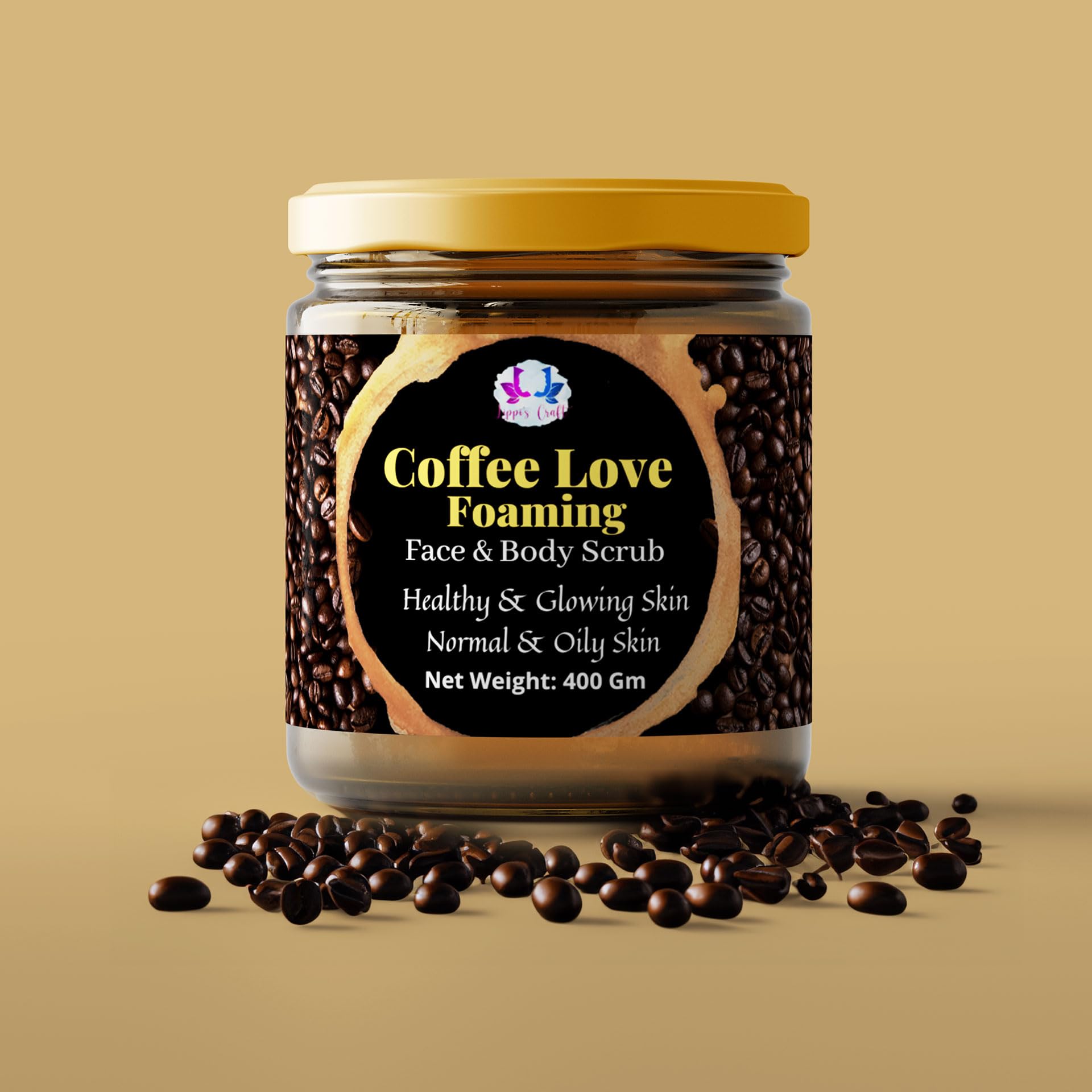 Lippi's Craft Coffee Love Body Scrub | Natural Coffee Face & Body Scrub| Unisex Scrub| Tan Removal & Soft Skin| Dermatologically Tested| 400 Gm-image-40