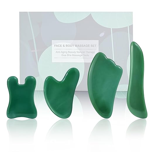 4-Piece Glass Gua Sha Massage Tool Set