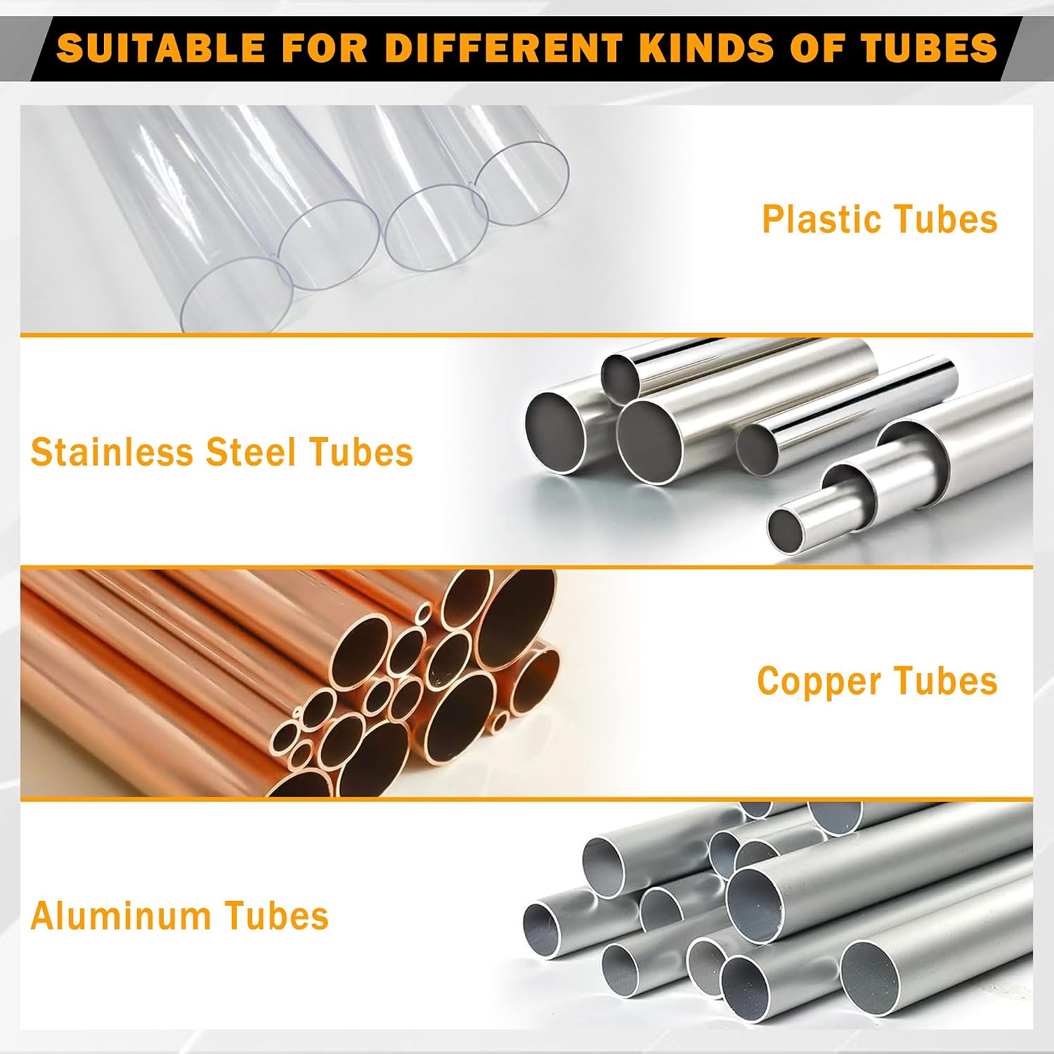 300pcs Brass Compression Sleeves Ferrules Inserts Nuts Fittings | 6 Sizes 1/2" 3/8" 5/16" 1/4" 3/16" 1/8",Hose Repair Kit of Air Water Fuel Oil Gas Tube Lines