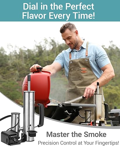 Miniatura 5 de Generador de humo para queso, tubo de humo para ahumador de pellets, fabricante de humo eléctrico portátil, accesorios para ahumar al aire libre,