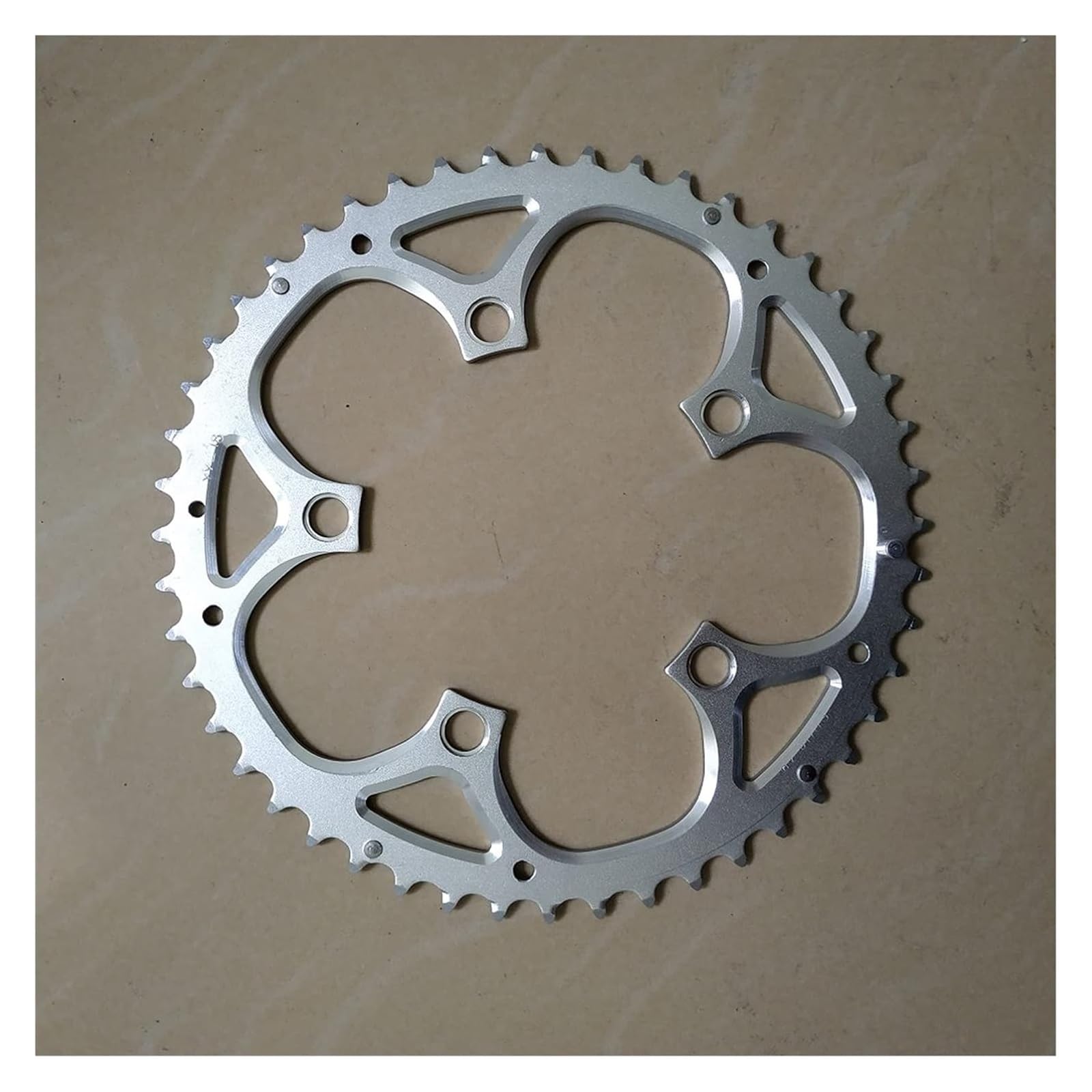 Chain Ring， Crank Chain Ring，Chainring Double Sprocket 110 BCD Road Bicycle Chainwheel Folding Bike(Outer,48t)