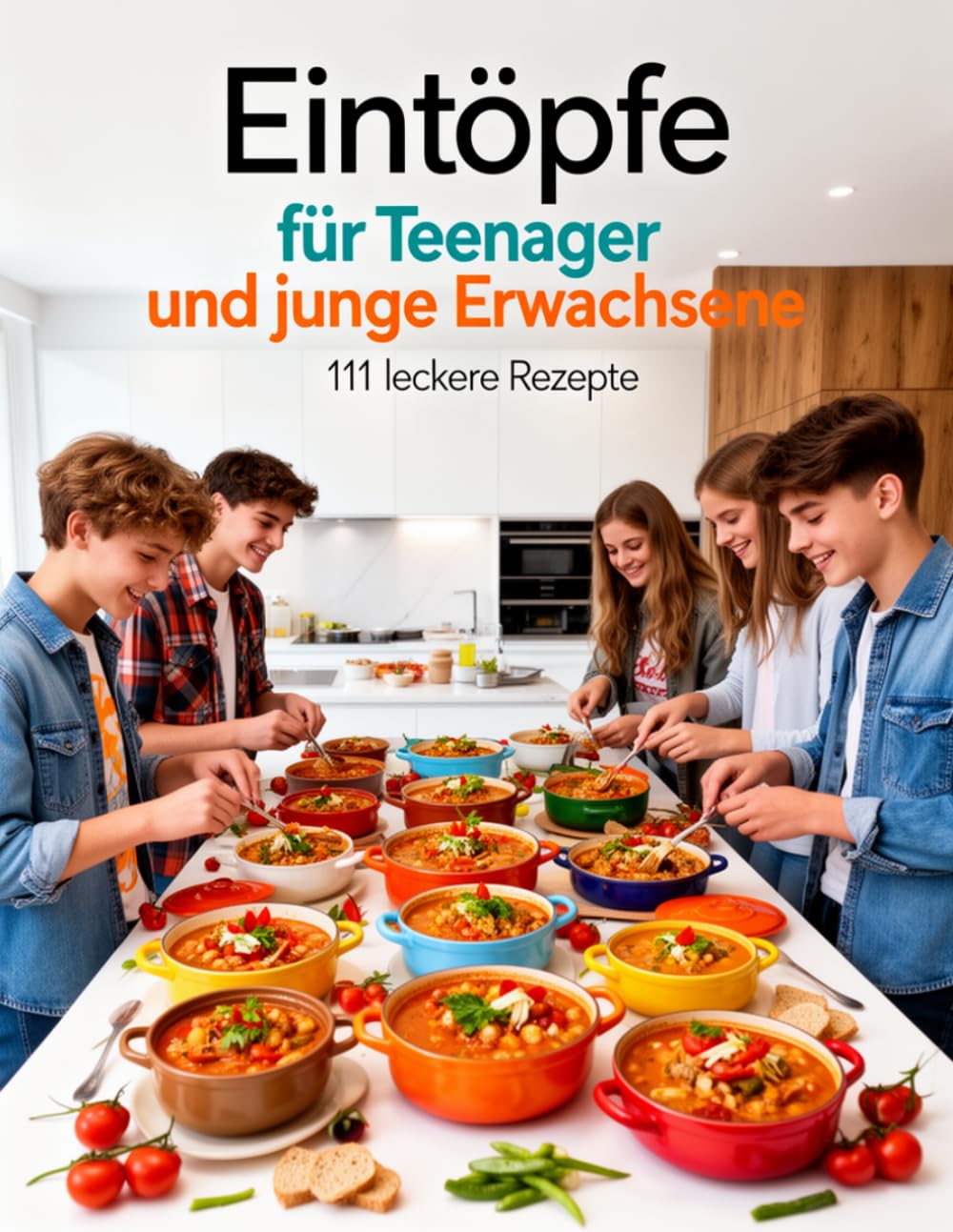 Eintöpfe für Teenager und junge Erwachsene - 111 leckere Rezepte: für jeden Tag – einfach, gesund & schnell gekocht - für Schüler, Azubis und junge ... & Backen für Teenanger und junge Erwachsene)