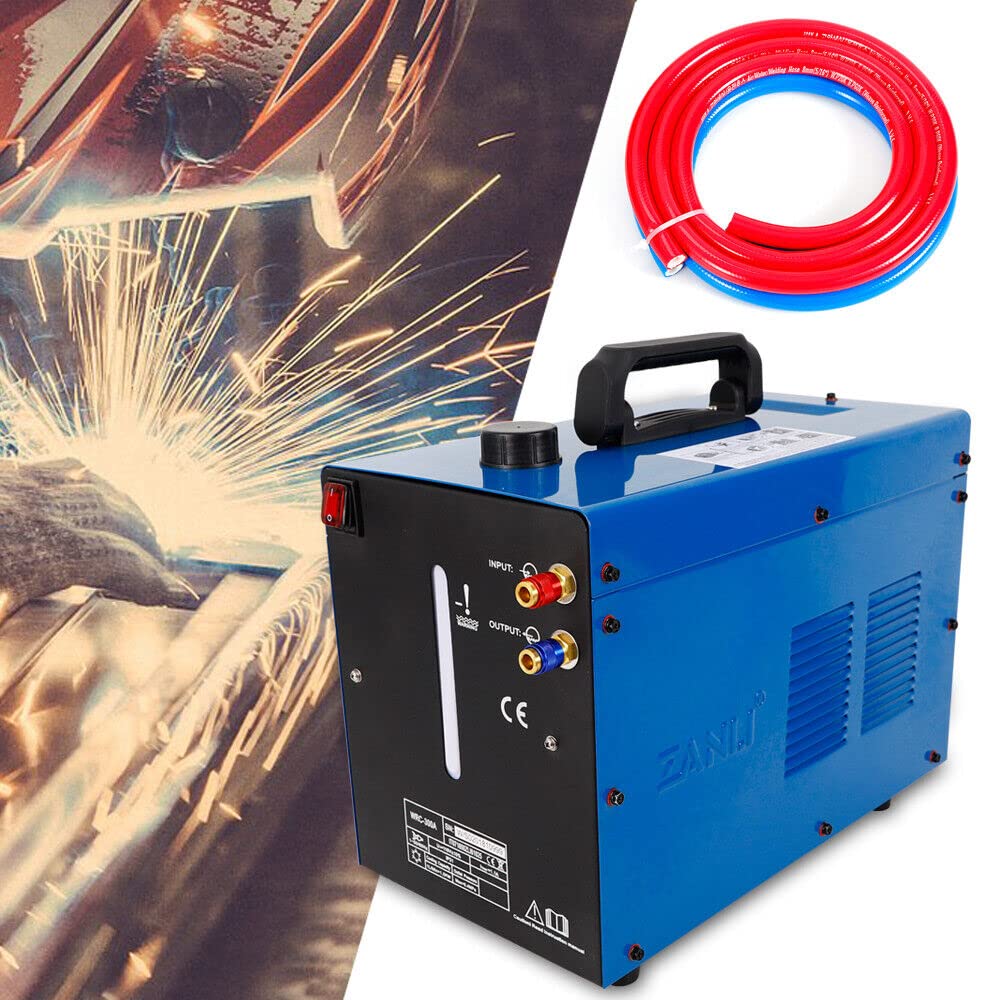 220V 370W Enfriador de agua Máquina De Soldadura 10L Estación De Soldadura Tanque De Agua De Refrigeración Monofásico TIG WIG MIG Soldador Equipo Para Soldadura (azul)