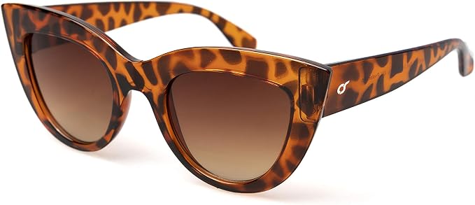 OS SUNGLASSES Occhiale da Sole Donna Fashion Occhio di Gatto Moda Estate  2022 - Montatura Tartaruga - Cat Eye : Amazon.it