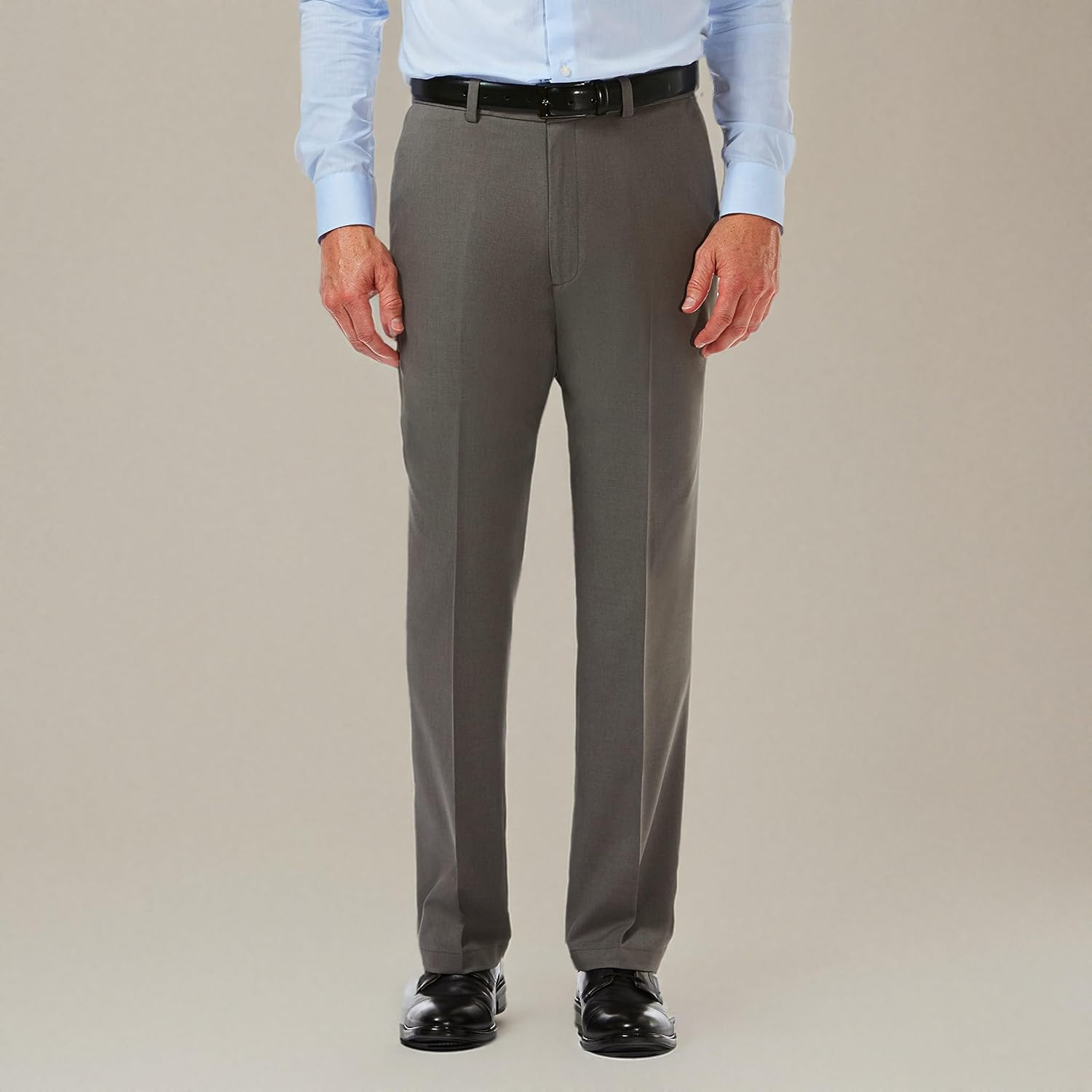 Haggar Men's Cool 18 Pro Classic Fit Flat Front Casual Stretch Performance Golf Pant - Regular and Big & Tall - Image 5