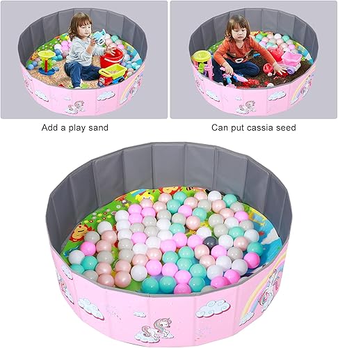 Miniatura 6 de LimitlessFunN Piscina plegable de doble capa de tela Oxford para niños, piscina de pelotas de juego con bolsa de almacenamiento (bolas no incluidas)