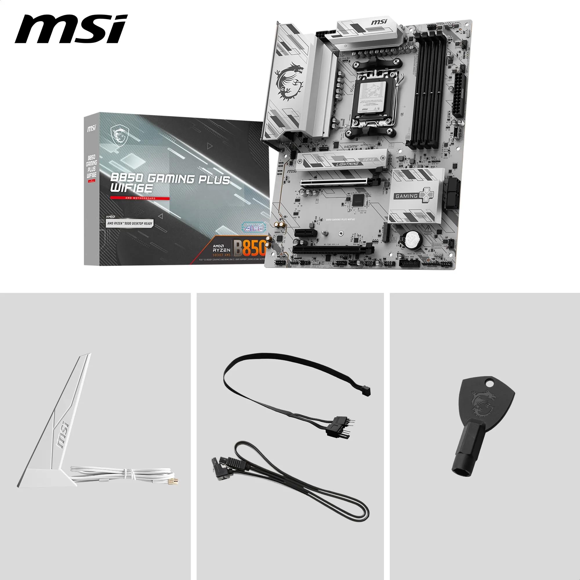 MSI B850 GAMING PLUS WIFI6E scheda madre ATX AMD Ryzen AM5 DDR5 PCIe 4.0 M.2 Gen5 Wi-Fi 6E