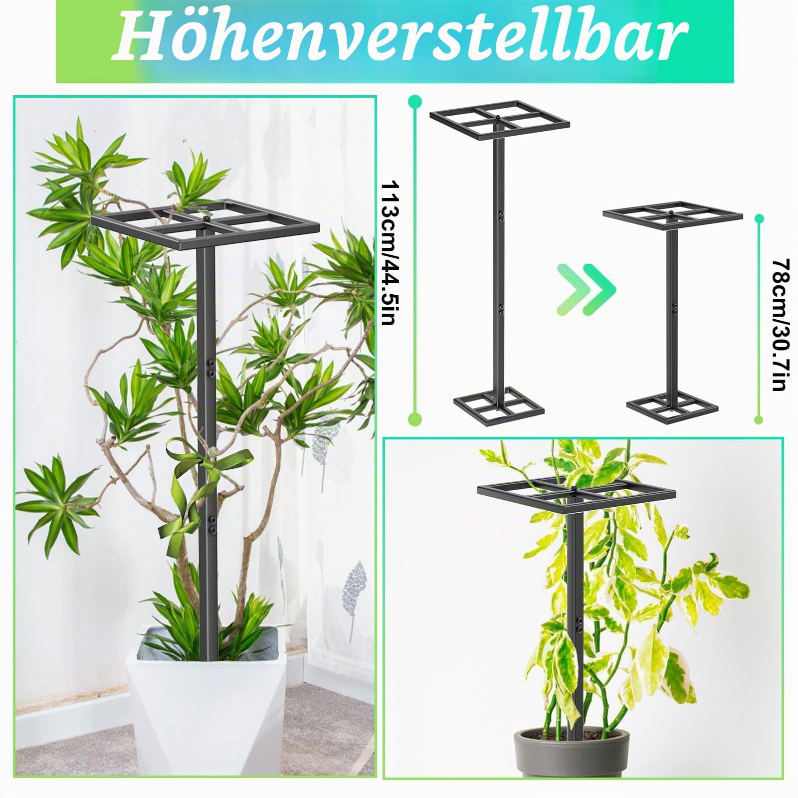 Metall Drachenfrucht-Gerüst,44" verstellbares Dragon Fruit Trellis