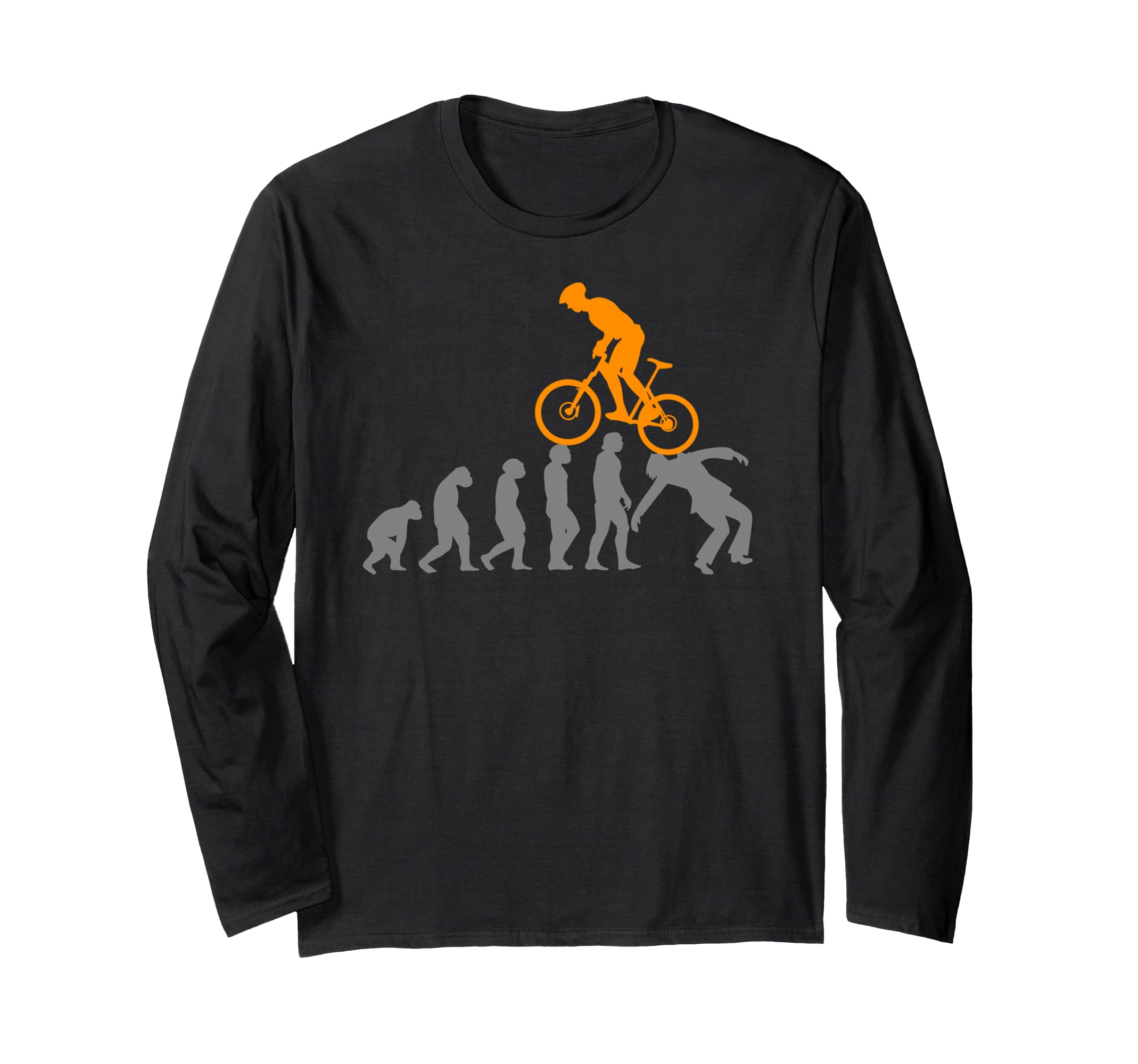 Evolution MTB Mountain Bike Accessories Bicycle Bike Funny Fun Long Sleeve T-Shirt
