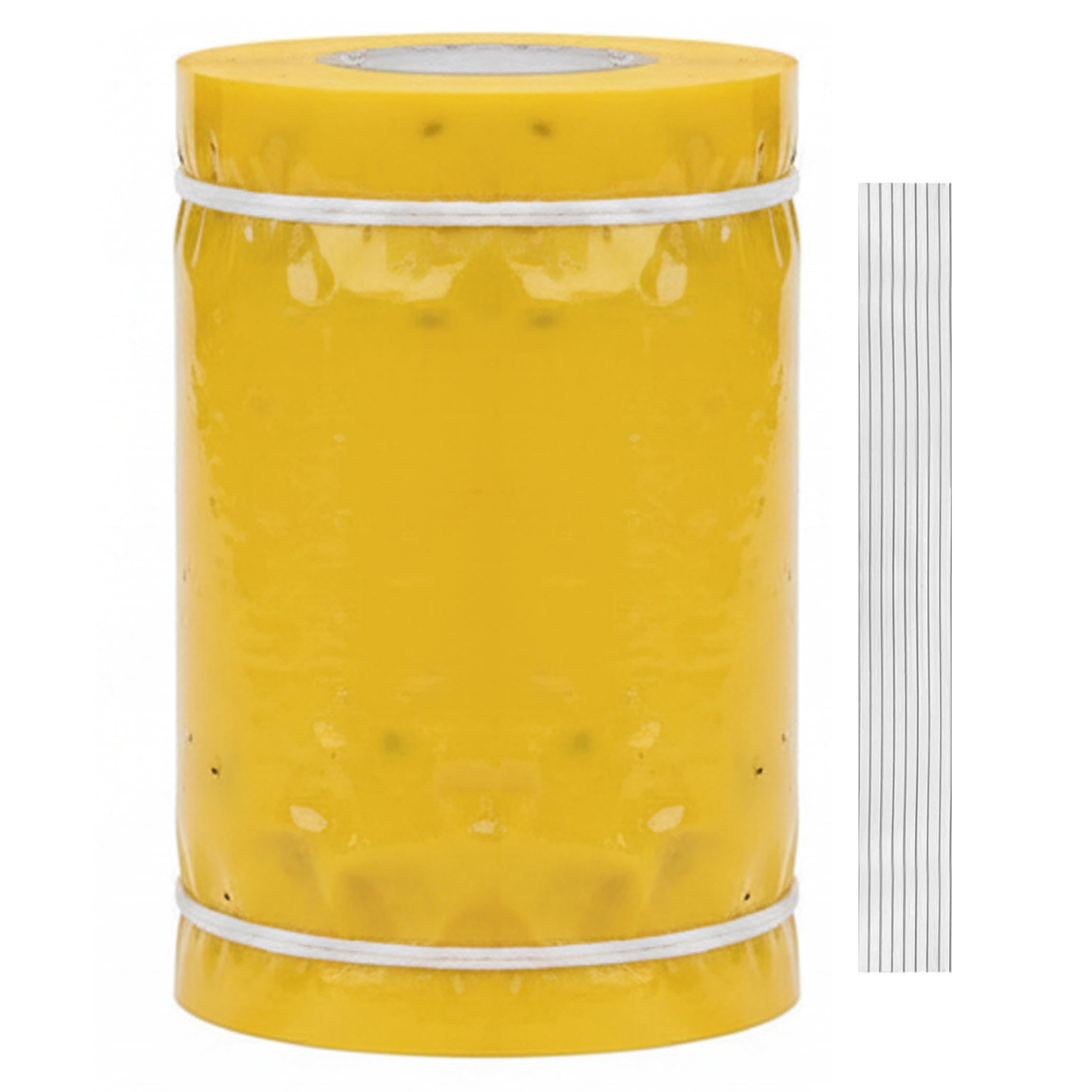 Arboreal Glue, 1 Roll Adhesive Fruit Tree Tape with Ties Double-Sided for Trunk, Yellow, 9.84inch X 9.84ft