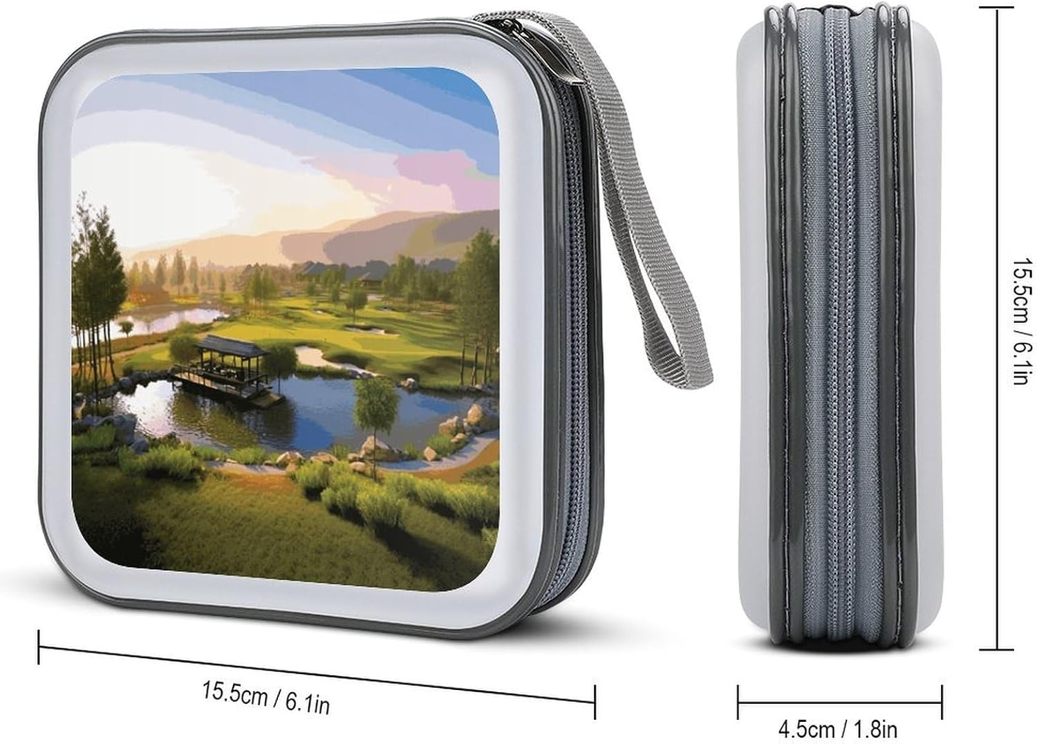 Golf Resort Park CD Case CD Storage Box DVD Sleeves