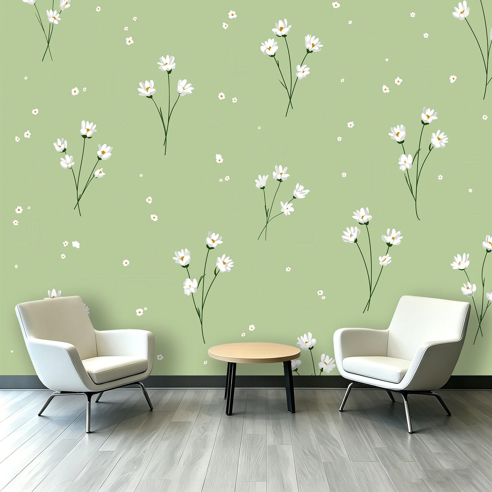 Carta da parati rustica, 250 x 175 cm (larghezza x altezza), carta da parati fotografica per camera da letto, rami di fiori, decorazione per soggiorno, decorazione da parete, carta da parati in