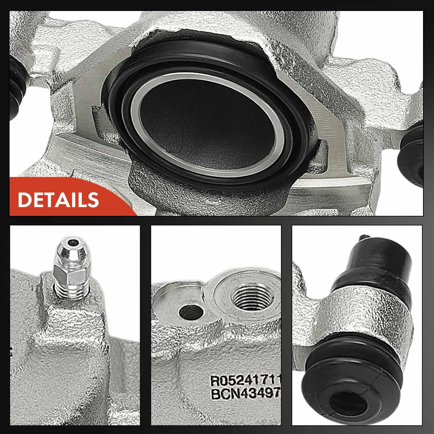 A-Premium Disc Brake Caliper Assembly Without Bracket Compatible with Select Mazda Models - 6 2003 2004 2005, L4 2.3L/V6 3.0L - Front Right Passenger Side