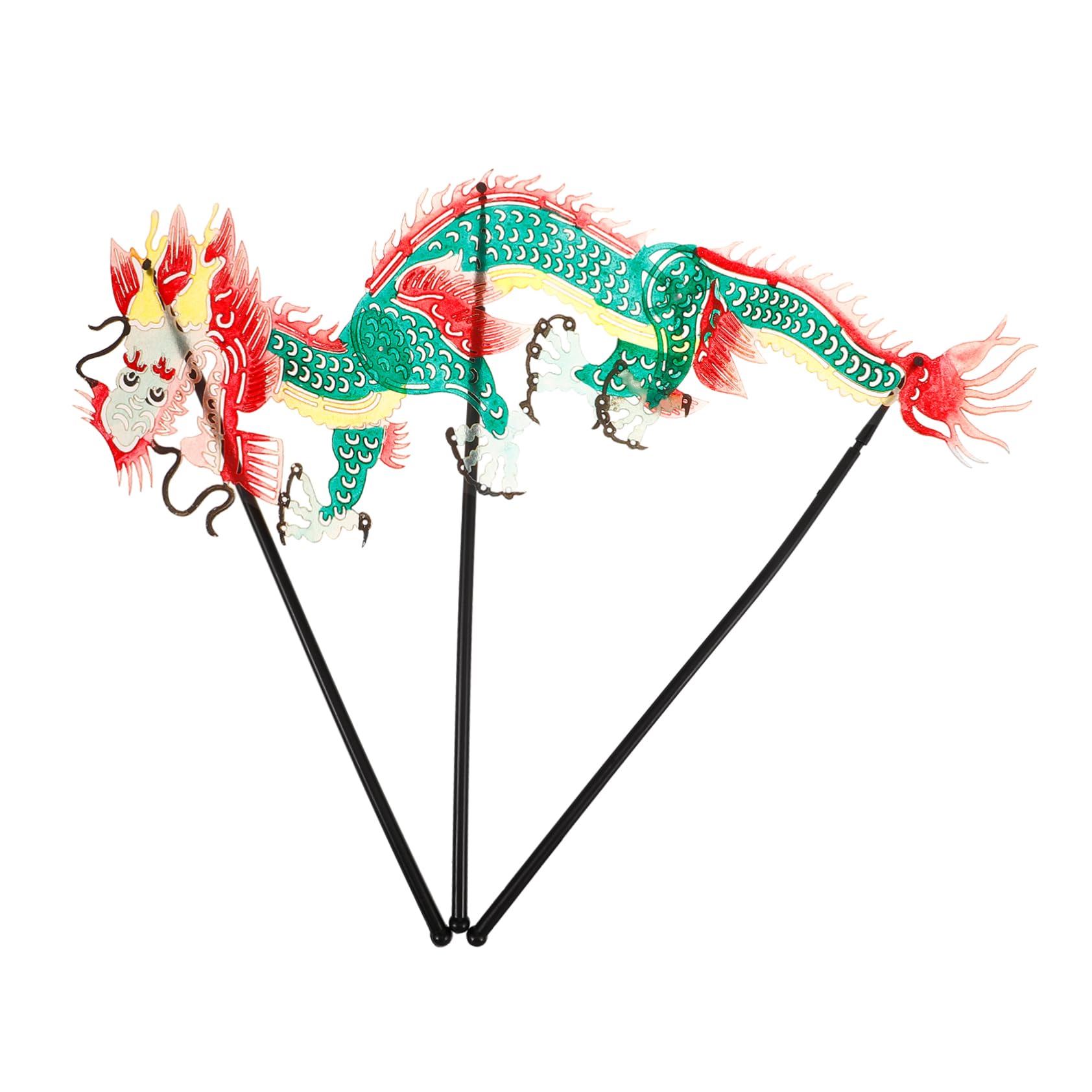 Gogogmee DIY Dragon Marionette Puppet Traditional Chinese Shadow Plaything Lightweight Boys and Girls Toy Random Style