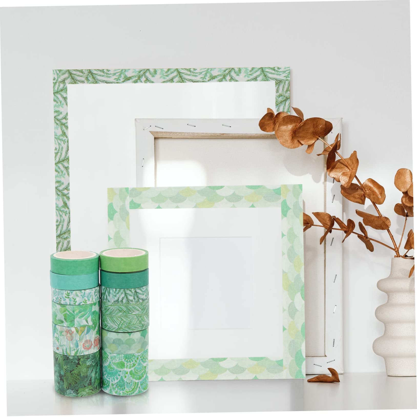 NUOBESTY 36rotoli Nastro Decorativo Washi Colorato Per Scrapbooking e Fai Da Te Adesivi Creativi Per Diari e Artigianato Design Elegante e Stampa Vivace Versatile Per Progetti Artistici e