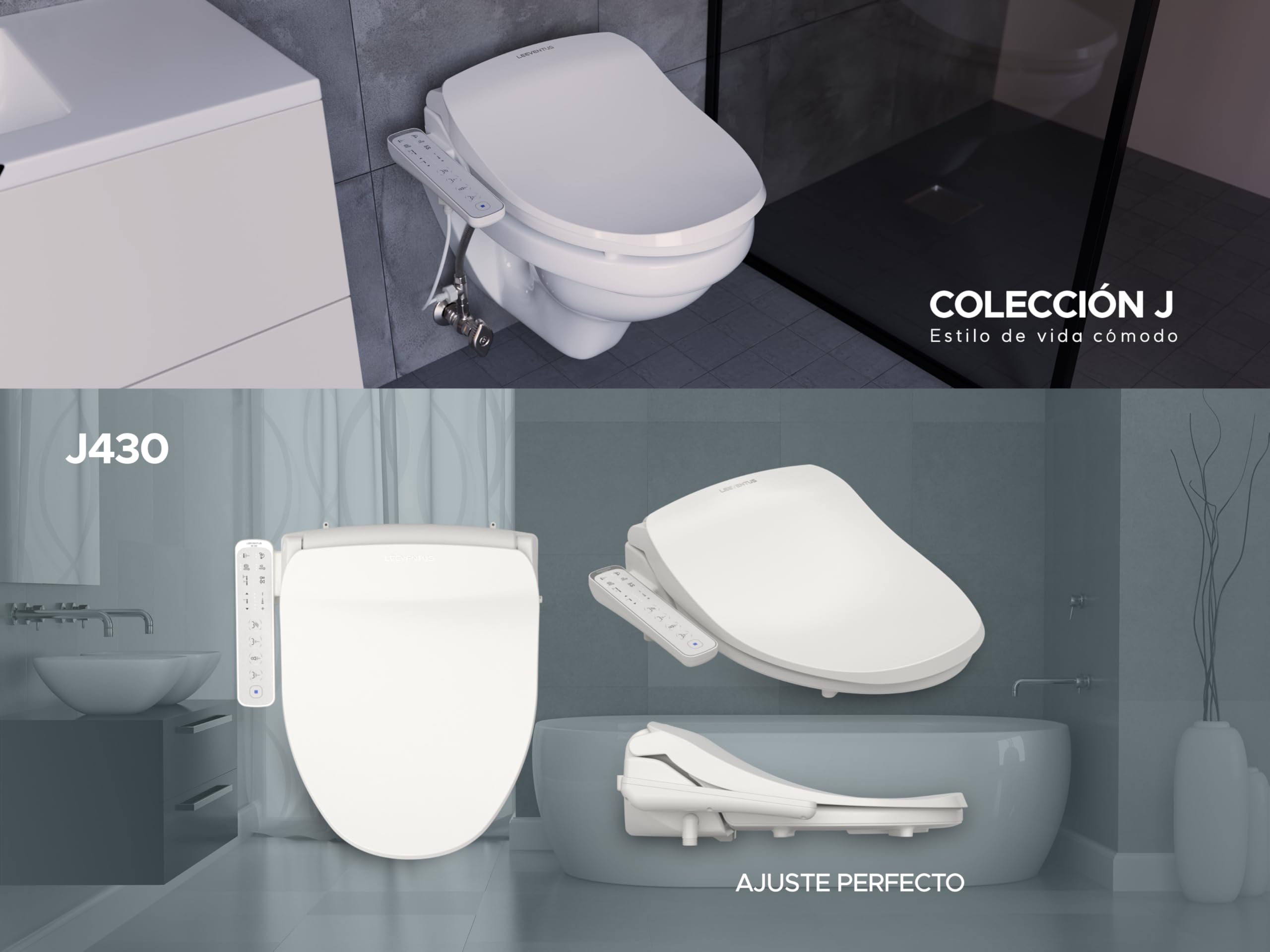 LEEVENTUS – Estándar Versión – Nuevo modelo – Producto Premium Ducha WC Bidet – WC ducha inodoro inodoro ducha