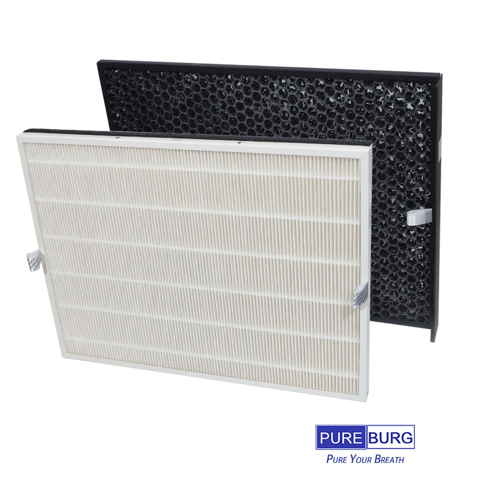 PUREBURG Filtr zamienny kompatybilny z oczyszczaczami powietrza AEG AX7 i AX5 AX51-304WT AX71-304GY/DG, filtr HEPA H13 z węglem aktywnym do usuwania zapachów, kurzu, lotnych związków organicznych