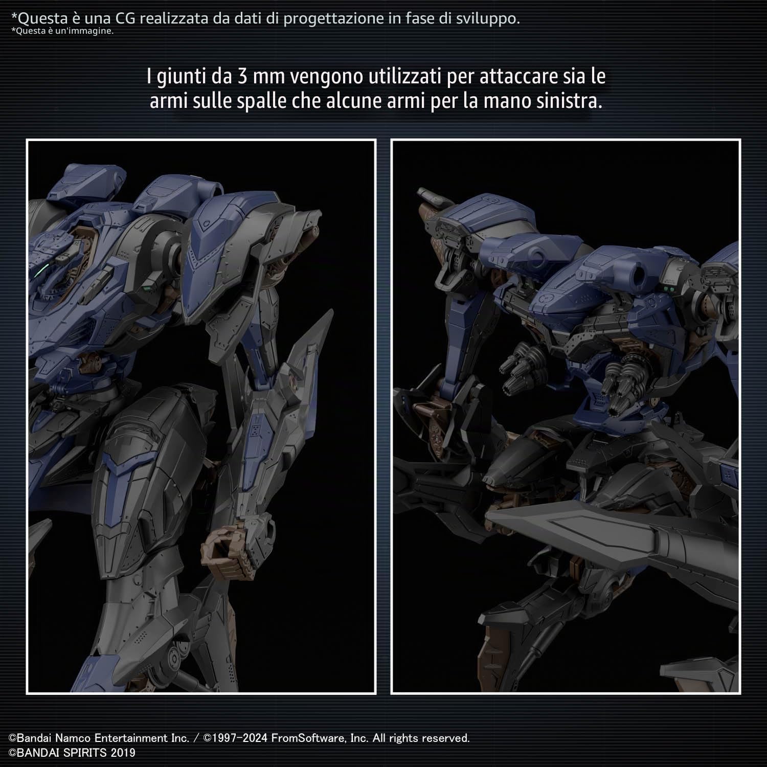 Bandai Hobby - Armored Core VI Fires of Rubicon - #02 Schneiber Nachthreiher/40E Steel Haze 30 MM 1/144 Model Kit