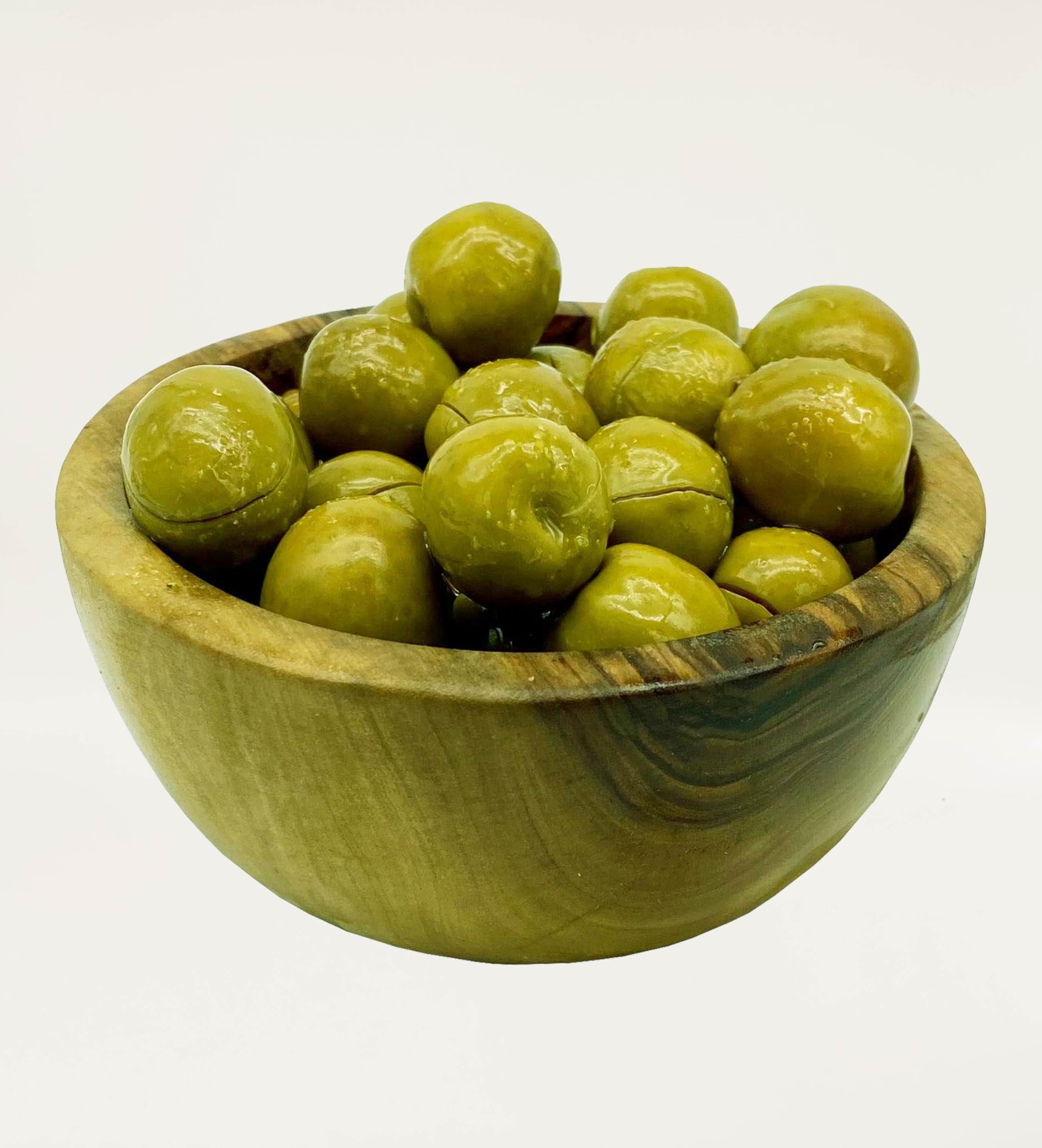 Terramia Olive Verdi di Sicilia "Nocellara" al Naturale in Olio EVO – Prodotto Artigianale da Azienda Premiata Ercole Olivario e Monna Oliva, Formato Scorta 2kg (4 Buste x 500g)