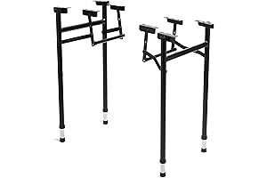 H-Style 14" Wide Folding Table Legs for DIY Adjustable Height