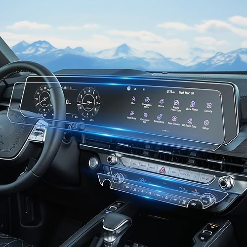 Miniatura 20 de Para 2023 ~ 2025 Serie 3/4/7/2 Coupe/M2/M3/M4/X6/X7/XM/iX/i4/i7/X3/i5/5 Series Protector de pantalla de 12.3 pulgadas, pantalla táctil de vidrio BMW