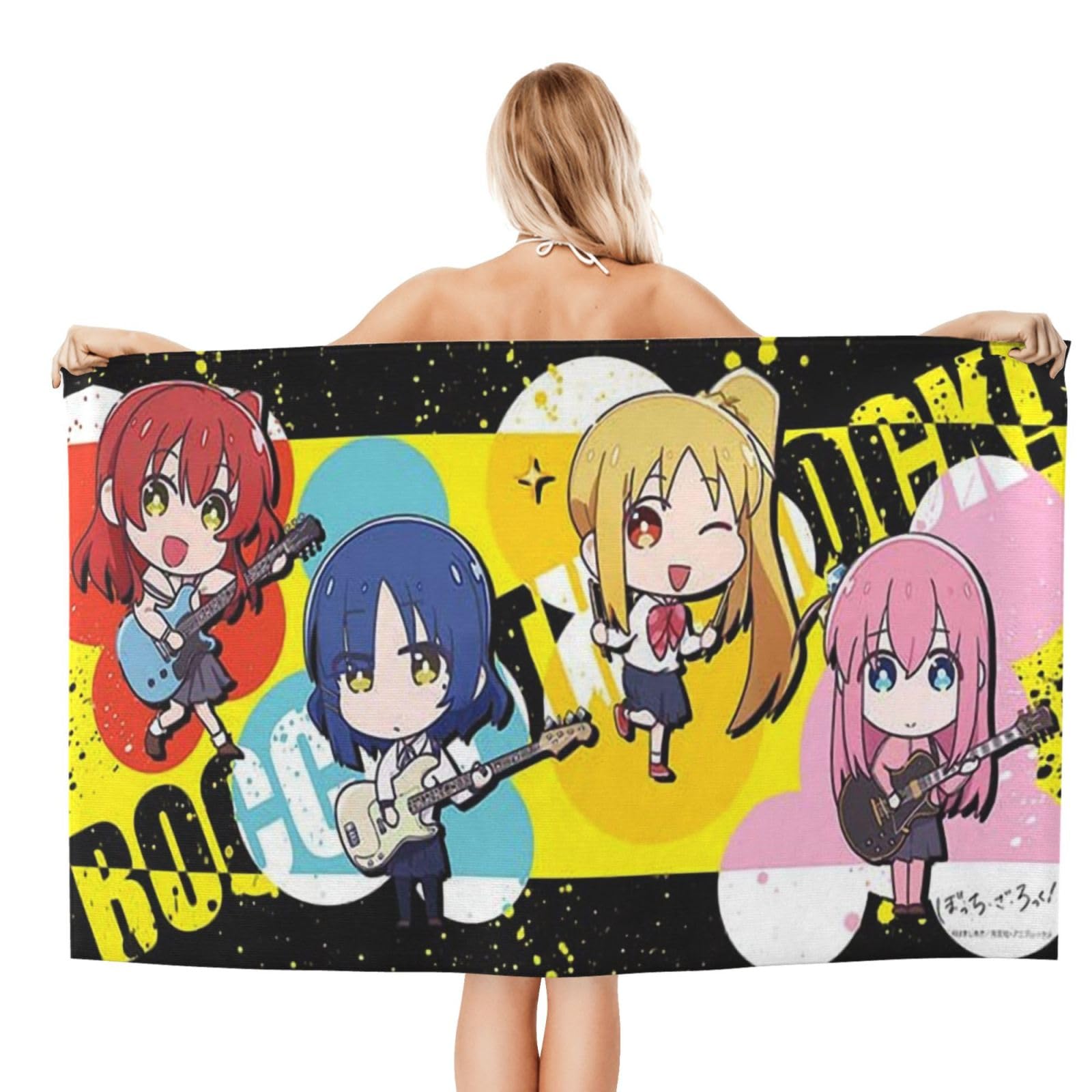 Amazon｜ぼっちざろっく バスタオル アニメタオル フェイスタオル 吸水