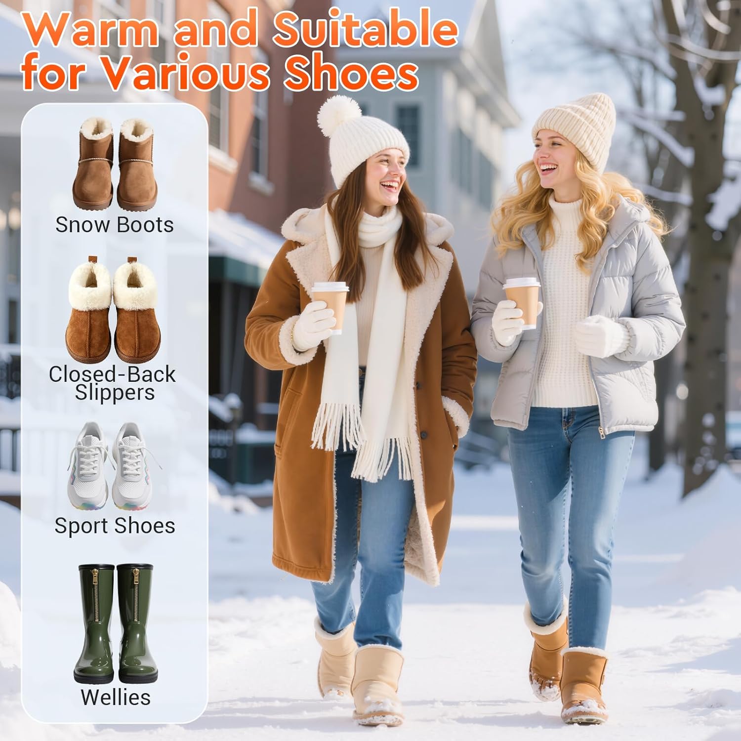 Women’ s Sheepskin Insoles, 17mm Thick Wool, Shoe Inserts for Work Boots, Sneakers, Winter Warm Wool Shoe Insoles for Pain Relief, Soft Replacement Shoe Pads (US W6-6.5, 1 Pair) - Image 7