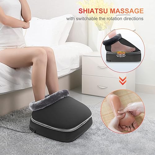 Miniatura 7 de CooCoCo Masajeador de pies Shiatsu 2 en 1 y masajeador de cuello
