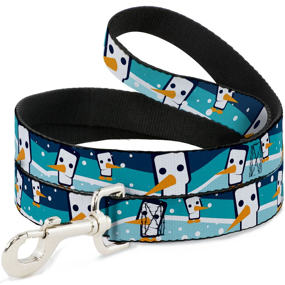 Laisse pour chien marine Buckle Down Blocs Pingouins large de 3,8 cm et longueur de 4 pieds